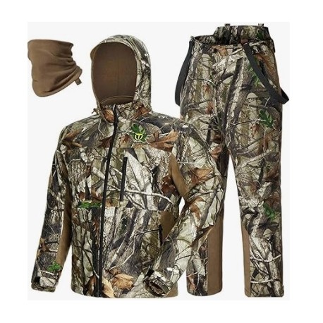 Ropa de caza, chaqueta de caza impermeable, camuflada, militar